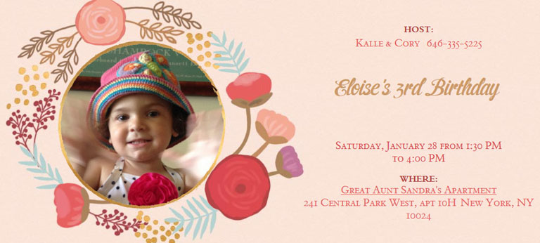 Eloise's Third Birthday Celebration