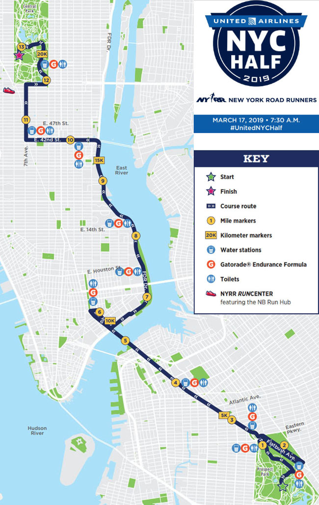 New York City Half Marathon 2024 Route Map Henka Jeannie