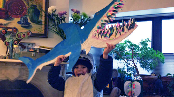 Emmett's '100th Day' Kindergarten Project Has 100 Teeth Emmett's '100th Day' Kindergarten Project Has 100 Teeth
